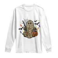 Funny Camo Hunter Halloween Ghost Costume Long Sleeve Shirt - Wonder Print Shop