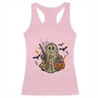 Funny Camo Hunter Halloween Ghost Costume Racerback Tank Top - Wonder Print Shop