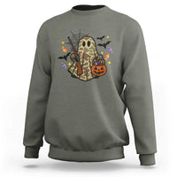 Funny Camo Hunter Halloween Ghost Costume Sweatshirt - Wonder Print Shop