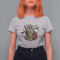 Funny Camo Hunter Halloween Ghost Costume T Shirt For Women - Wonder Print Shop