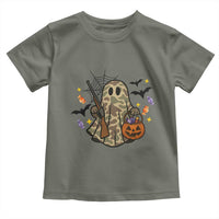 Funny Camo Hunter Halloween Ghost Costume Toddler T Shirt - Wonder Print Shop