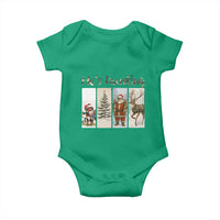 Santa Funny Christmas Hunter Look Baby Onesie He Is Hunting - Wonder Print Shop