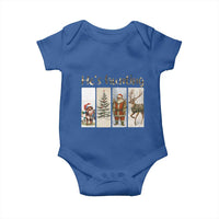Santa Funny Christmas Hunter Look Baby Onesie He Is Hunting - Wonder Print Shop