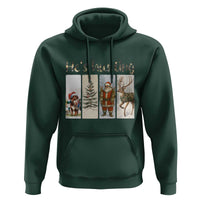Santa Funny Christmas Hunter Look Hoodie He Is Hunting - Wonder Print Shop
