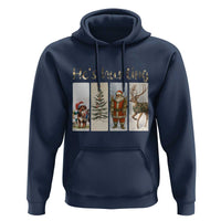 Santa Funny Christmas Hunter Look Hoodie He Is Hunting - Wonder Print Shop
