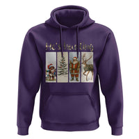 Santa Funny Christmas Hunter Look Hoodie He Is Hunting - Wonder Print Shop