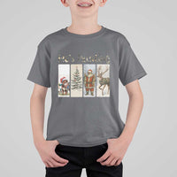 Santa Funny Christmas Hunter Look T Shirt For Kid He Is Hunting - Wonder Print Shop
