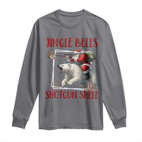 Funny Christmas Hunting Long Sleeve Shirt Jingle Bells Shotgun Shells - Wonder Print Shop