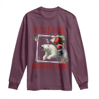 Funny Christmas Hunting Long Sleeve Shirt Jingle Bells Shotgun Shells - Wonder Print Shop