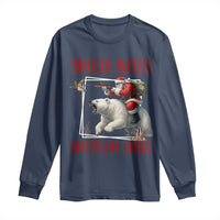 Funny Christmas Hunting Long Sleeve Shirt Jingle Bells Shotgun Shells - Wonder Print Shop