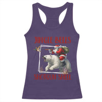 Funny Christmas Hunting Racerback Tank Top Jingle Bells Shotgun Shells - Wonder Print Shop