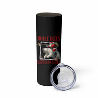 Funny Christmas Hunting Skinny Tumbler Jingle Bells Shotgun Shells
