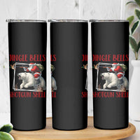 Funny Christmas Hunting Skinny Tumbler Jingle Bells Shotgun Shells