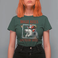 Funny Christmas Hunting T Shirt For Women Jingle Bells Shotgun Shells - Wonder Print Shop