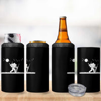 Sasquatch Hunter With Rifle 4 in 1 Can Cooler Tumbler Funny Bigfoot Outdoor Design