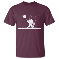 Sasquatch Hunter With Rifle T Shirt Funny Bigfoot Outdoor Design - Wonder Print Shop