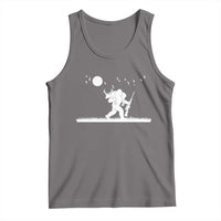 Sasquatch Hunter With Rifle Tank Top Funny Bigfoot Outdoor Design - Wonder Print Shop