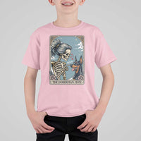 The Doberman Mom Skeleton Tarot Card T Shirt For Kid Boop Dobie Halloween Dog Lover Gift