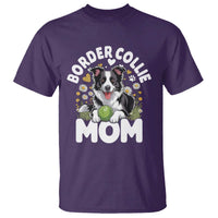 Cute Border Collie Mom T Shirt Flower Floral Dog Lover Gift