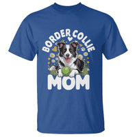 Cute Border Collie Mom T Shirt Flower Floral Dog Lover Gift