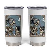 Border Collie Mom Skeleton Tarot Card Tumbler Cup Boop Sheepdog Dog Lover Gift