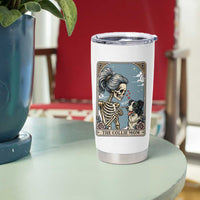 Border Collie Mom Skeleton Tarot Card Tumbler Cup Boop Sheepdog Dog Lover Gift