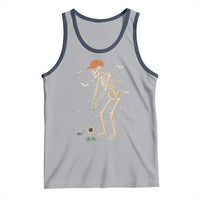 Halloween Skeleton Golfer Tank Top Funny Golf Lover Gift - Wonder Print Shop