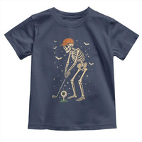Halloween Skeleton Golfer Toddler T Shirt Funny Golf Lover Gift - Wonder Print Shop