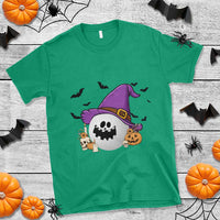 Halloween Golfer Gift T Shirt Creepy Golf Ball With Witch Hat - Wonder Print Shop
