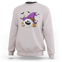 Halloween Golfer Gift Sweatshirt Creepy Golf Ball With Witch Hat - Wonder Print Shop