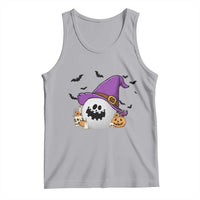 Halloween Golfer Gift Tank Top Creepy Golf Ball With Witch Hat - Wonder Print Shop