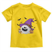Halloween Golfer Gift Toddler T Shirt Creepy Golf Ball With Witch Hat - Wonder Print Shop