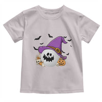 Halloween Golfer Gift Toddler T Shirt Creepy Golf Ball With Witch Hat - Wonder Print Shop