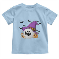 Halloween Golfer Gift Toddler T Shirt Creepy Golf Ball With Witch Hat - Wonder Print Shop