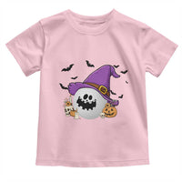Halloween Golfer Gift Toddler T Shirt Creepy Golf Ball With Witch Hat - Wonder Print Shop