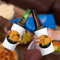 Funny Skeleton Golf Player 4 in 1 Can Cooler Tumbler Halloween Gift