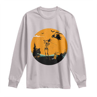 Funny Skeleton Golf Player Long Sleeve Shirt Halloween Gift - Wonder Print Shop