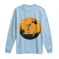 Funny Skeleton Golf Player Long Sleeve Shirt Halloween Gift - Wonder Print Shop