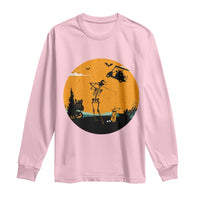 Funny Skeleton Golf Player Long Sleeve Shirt Halloween Gift - Wonder Print Shop