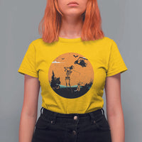 Funny Skeleton Golf Player T Shirt For Women Halloween Gift - Wonder Print Shop