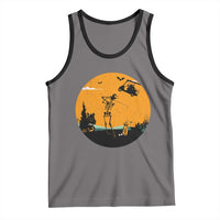 Funny Skeleton Golf Player Tank Top Halloween Gift - Wonder Print Shop