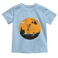 Funny Skeleton Golf Player Toddler T Shirt Halloween Gift - Wonder Print Shop