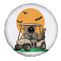 Funny Halloween Gift Spare Tire Cover Skeleton Driving Golf Cart - Wonder Print Shop