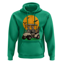 Funny Halloween Gift Hoodie Skeleton Driving Golf Cart - Wonder Print Shop