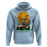 Funny Halloween Gift Hoodie Skeleton Driving Golf Cart - Wonder Print Shop