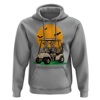 Funny Halloween Gift Hoodie Skeleton Driving Golf Cart - Wonder Print Shop