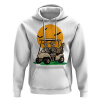 Funny Halloween Gift Hoodie Skeleton Driving Golf Cart - Wonder Print Shop