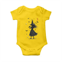 Halloween Sports Gift Baby Onesie Creepy Witch With Golf Club - Wonder Print Shop