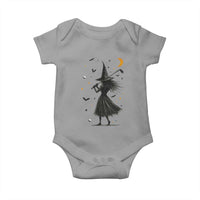 Halloween Sports Gift Baby Onesie Creepy Witch With Golf Club - Wonder Print Shop