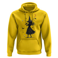 Halloween Sports Gift Hoodie Creepy Witch With Golf Club - Wonder Print Shop